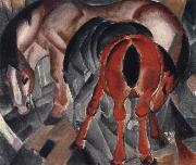 Franz Marc Horse with two foals USA oil painting artist